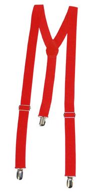 Bretel rood - Bal marginaal, kamping kitsch, bretel, fluokleuren